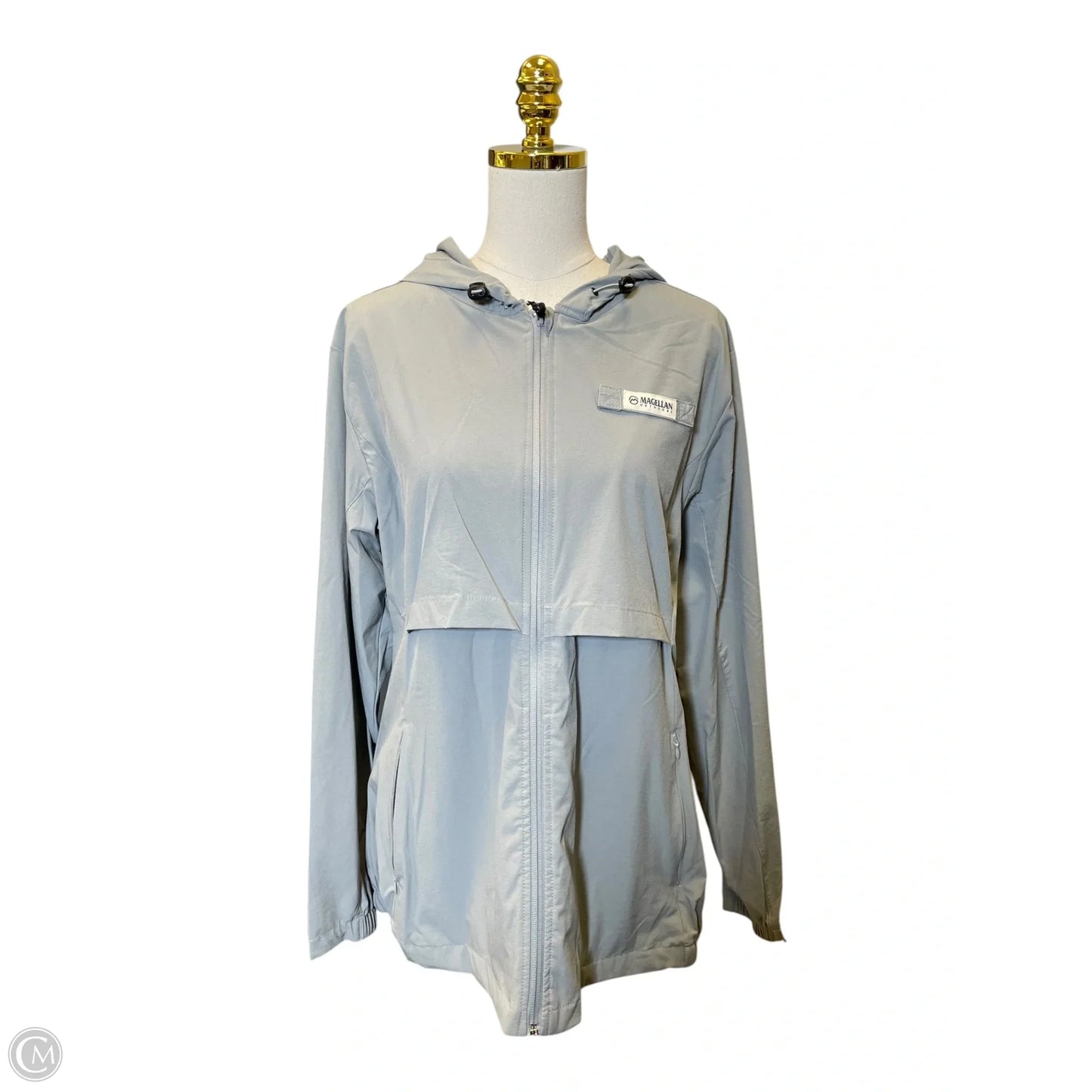 Jacket Windbreaker By Magellan In Grey, Size: Xl