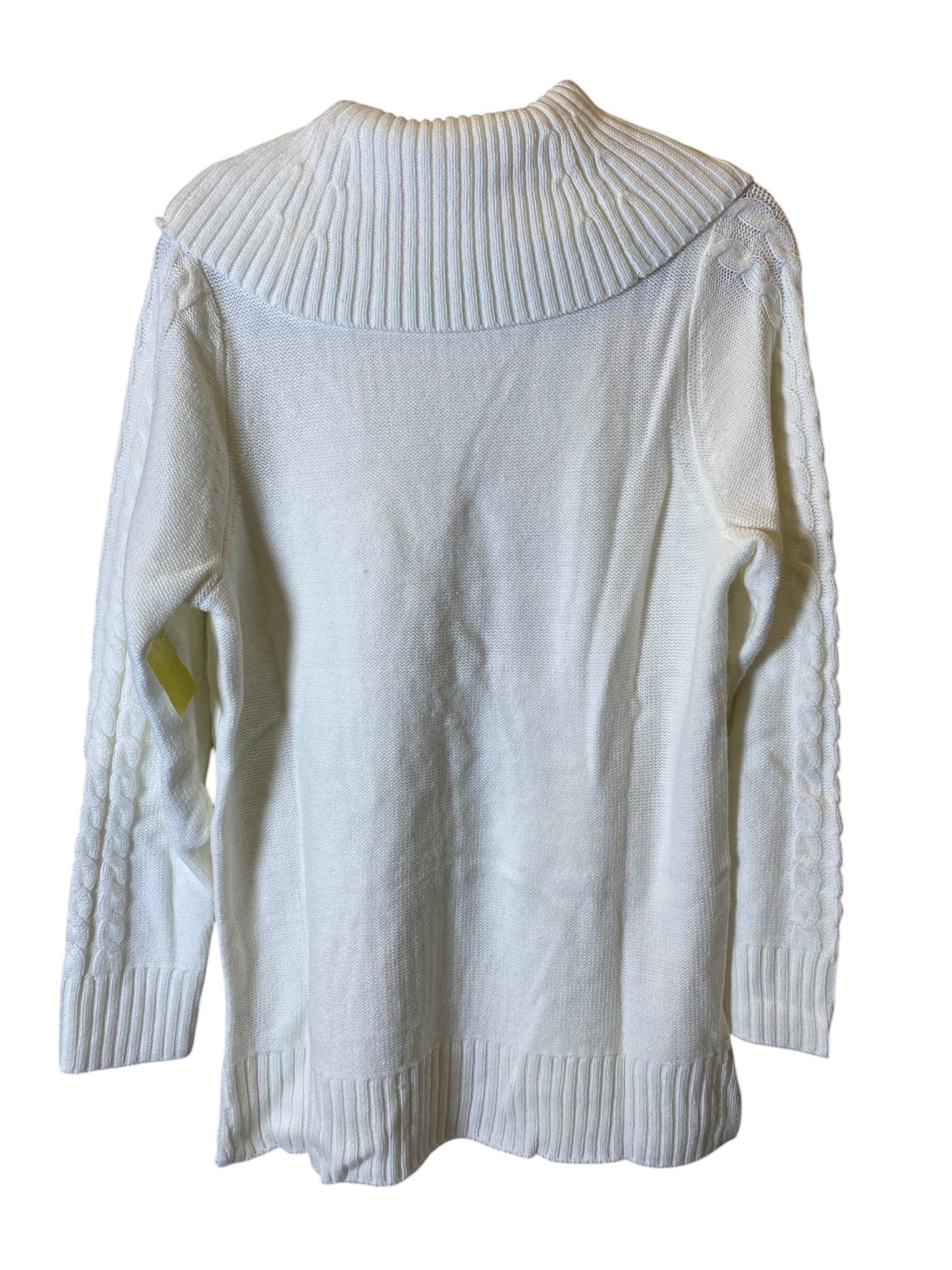 Sweater By Calvin Klein In White, Size: L