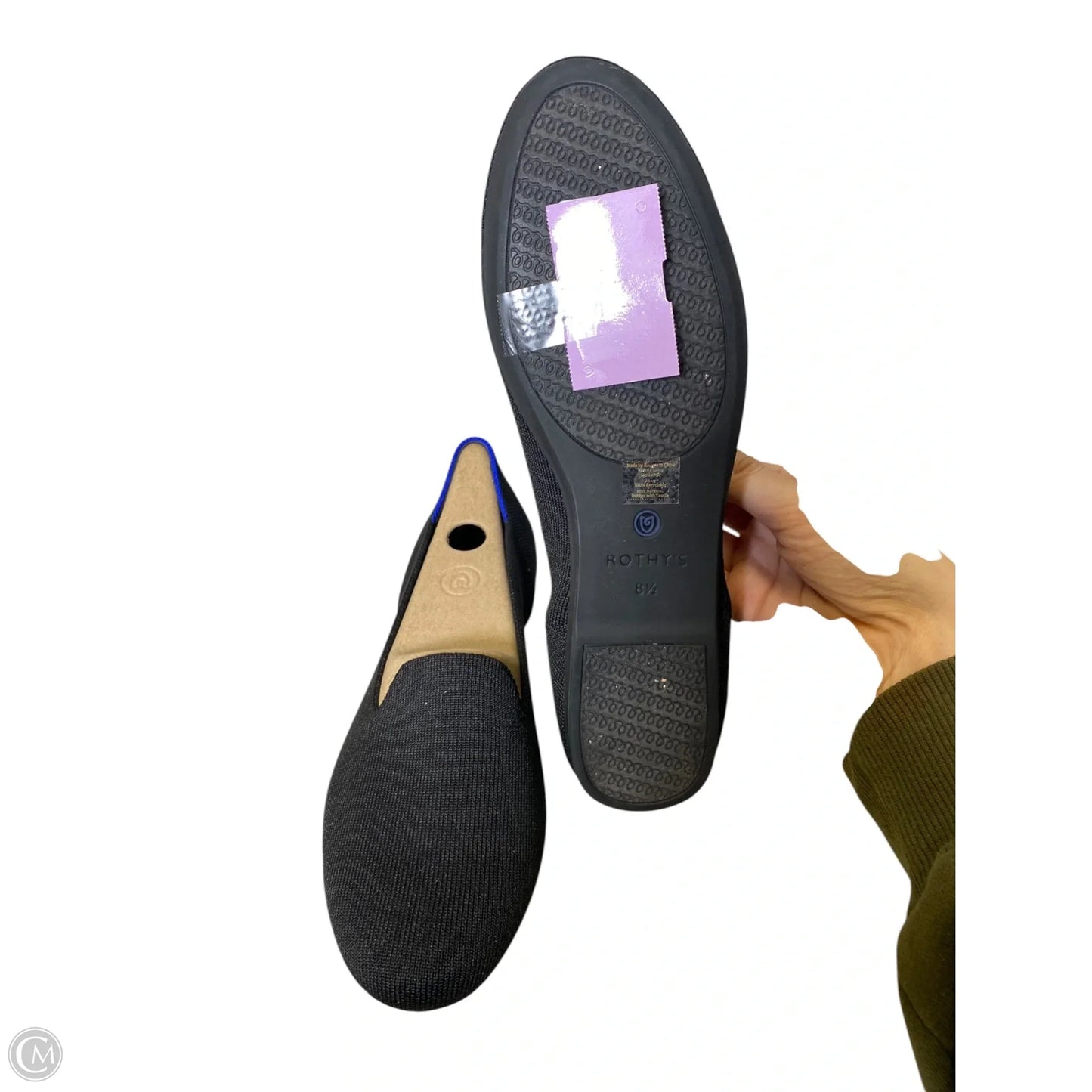 Shoes Flats By Rothys In Black, Size: 8.5