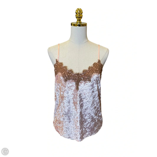Blouse Sleeveless By Clothes Mentor In Brown & Pink, Size: M