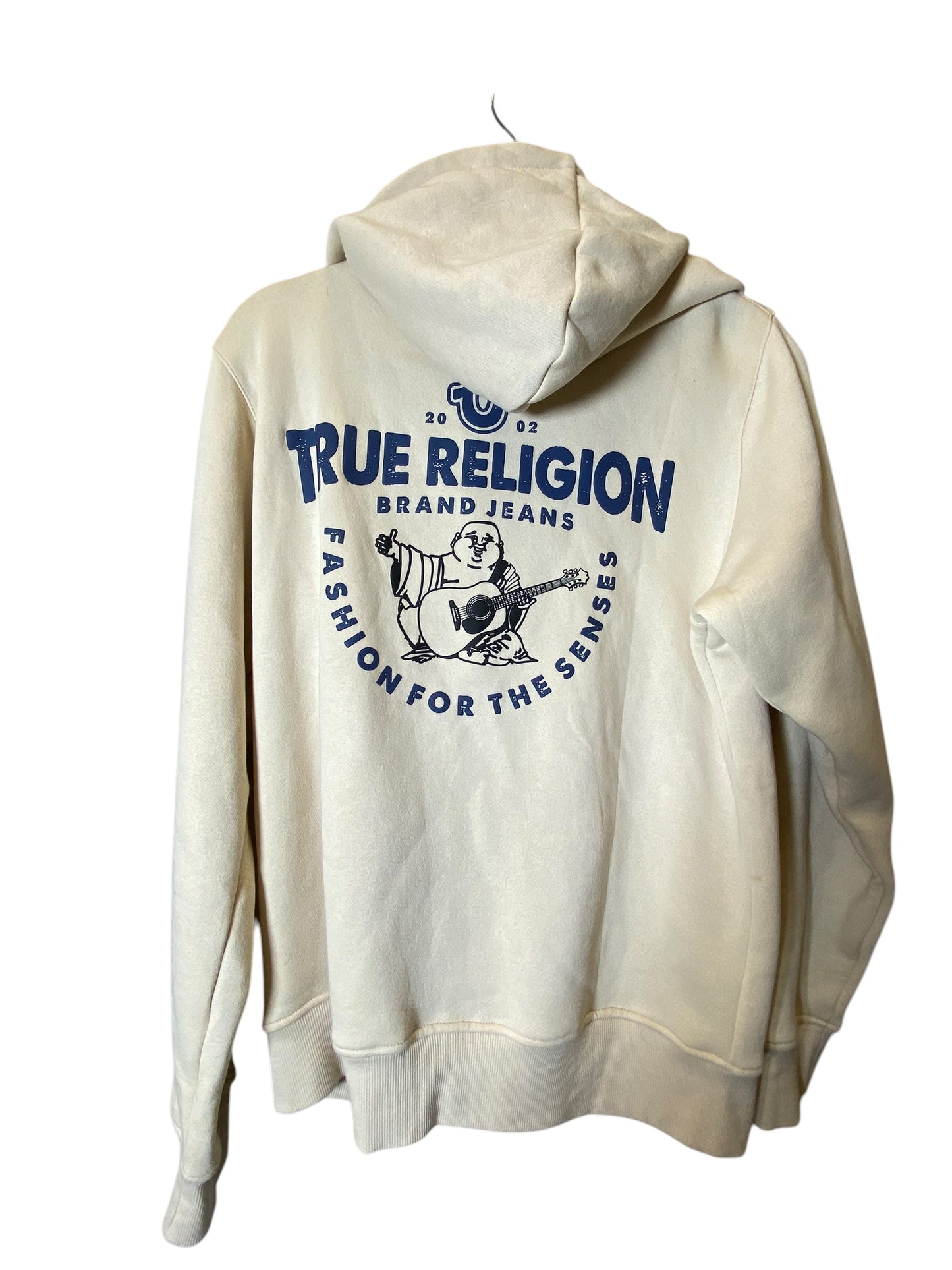 Sweatshirt Hoodie By True Religion In Beige, Size: M