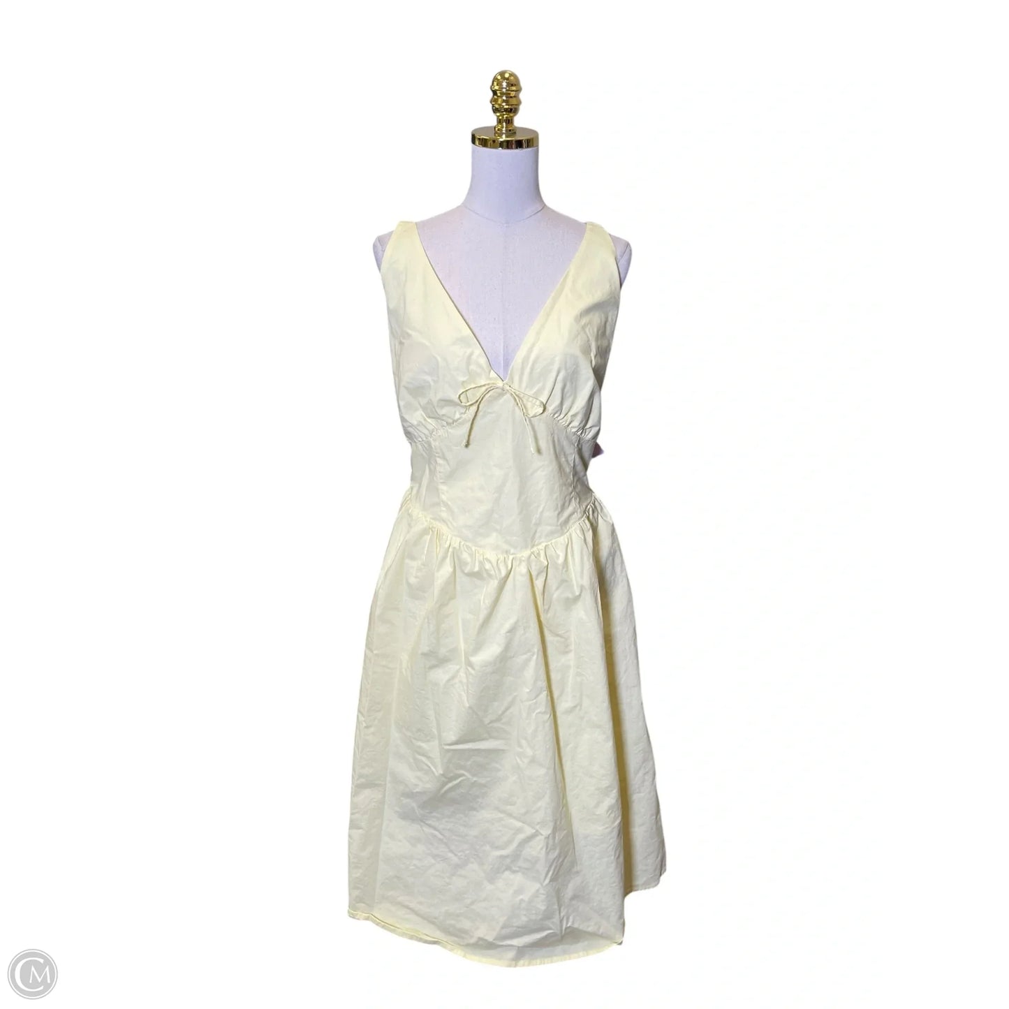 Dress Casual Midi By Clothes Mentor In Yellow, Size: Xxl