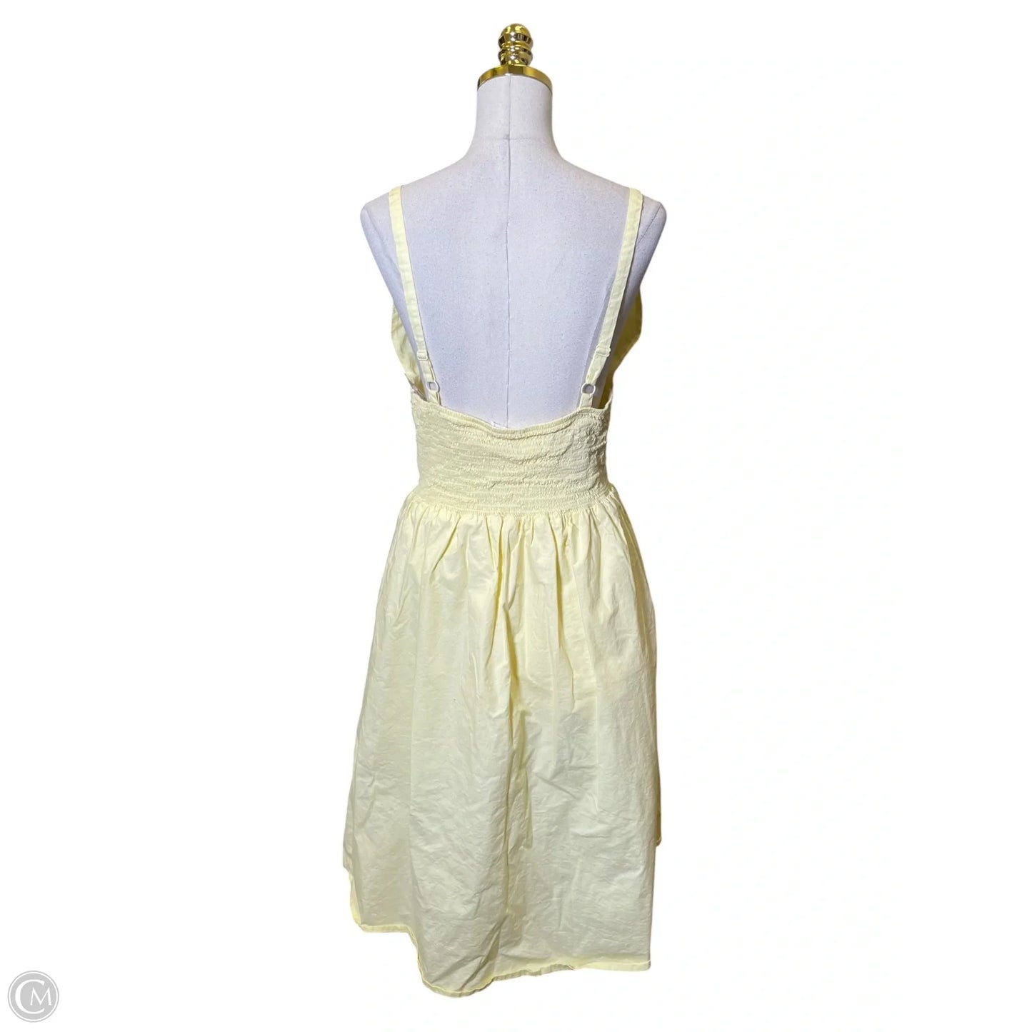 Dress Casual Midi By Clothes Mentor In Yellow, Size: Xxl