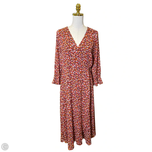 Dress Casual Maxi By Madewell In Floral Print, Size: M