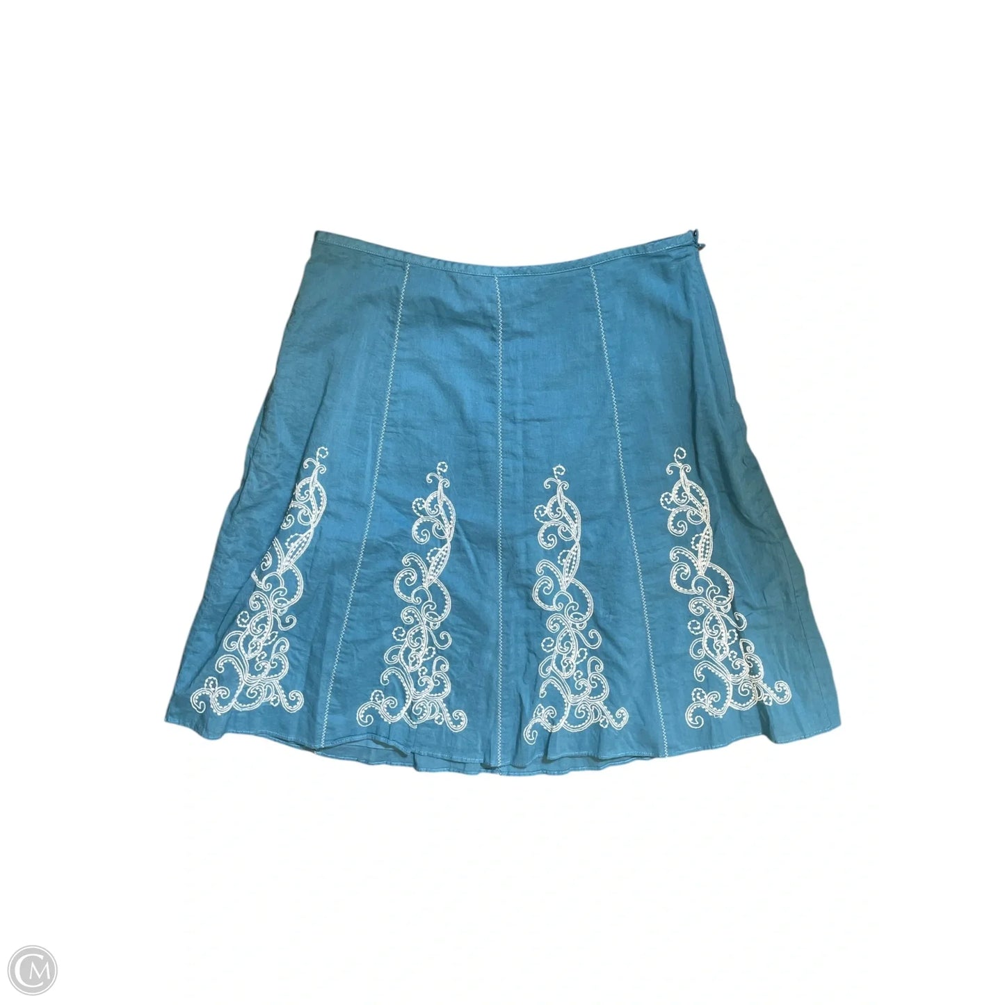 Skirt Midi By Ann Taylor In Blue, Size: 4