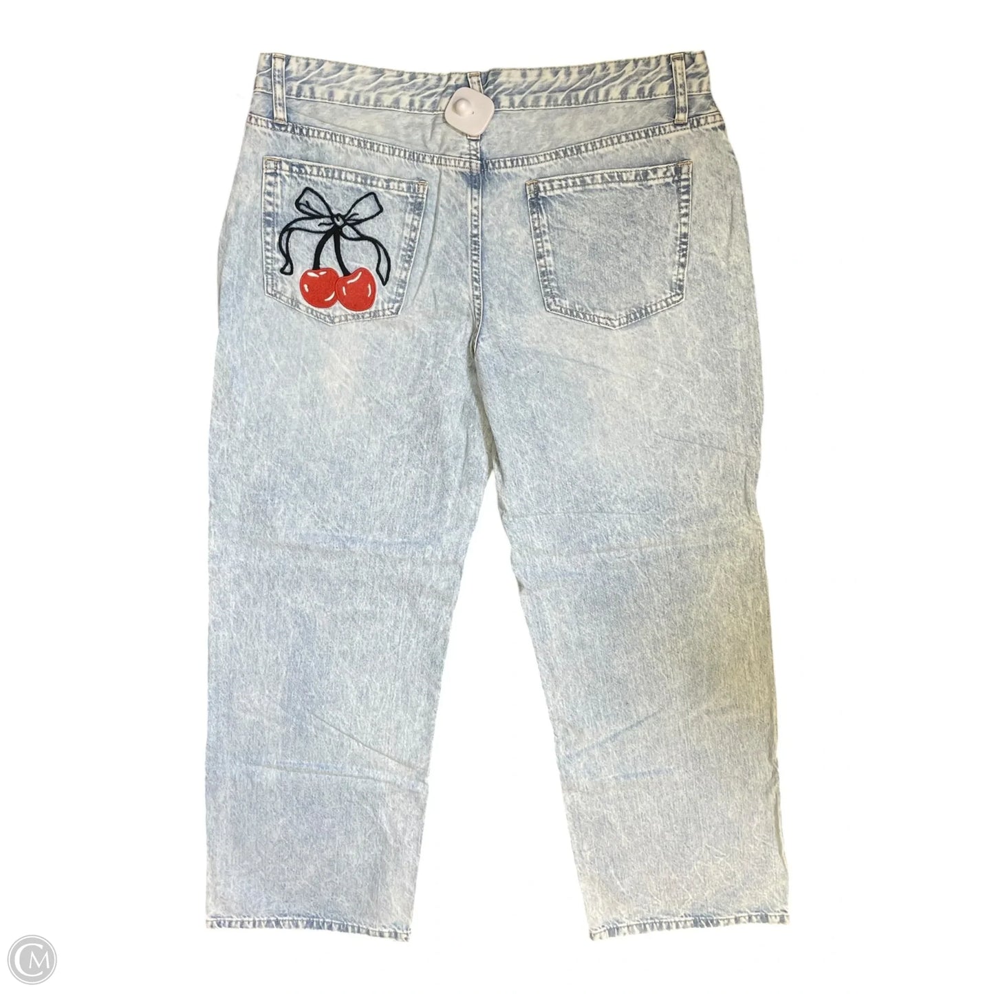 Jeans Wide Leg By Clothes Mentor In Blue Denim, Size: 12