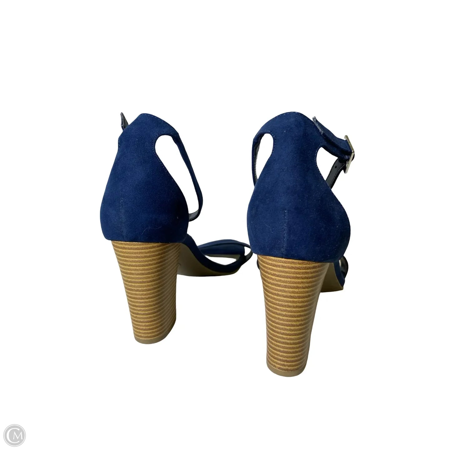 Sandals Heels Block By Worthington In Blue, Size: 10
