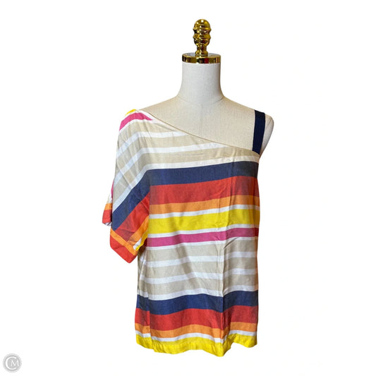 Blouse Short Sleeve By Trina Turk In Multi-colored, Size: L