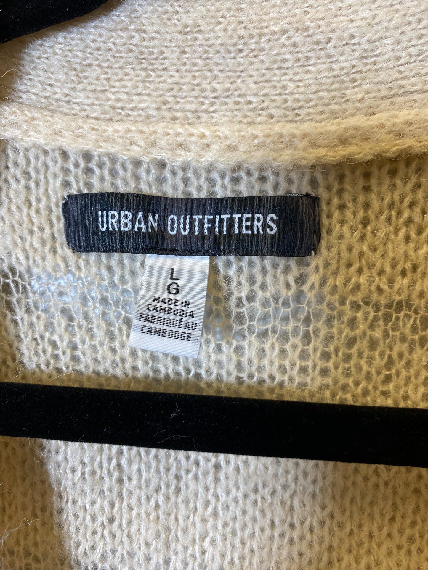 Cardigan By Urban Outfitters In Cream, Size: L