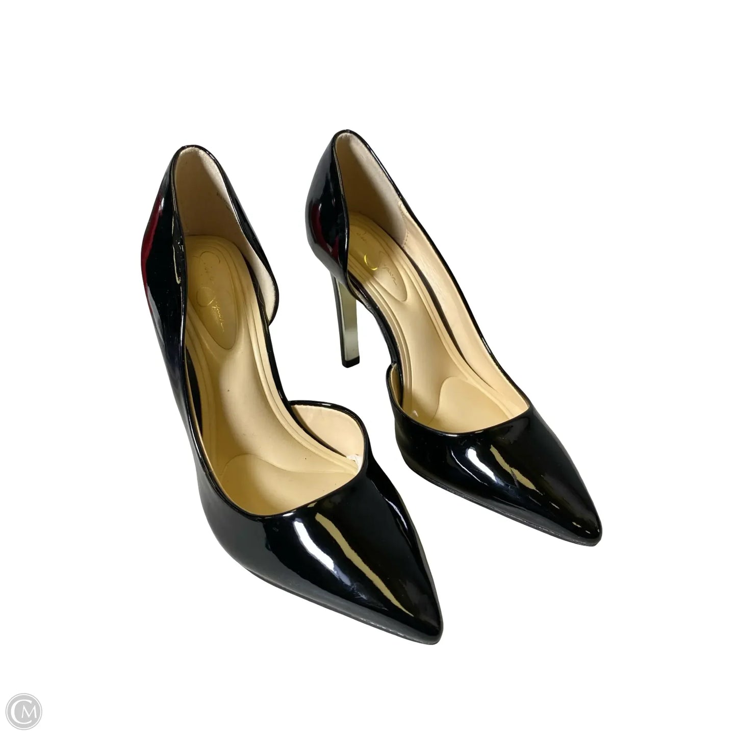 Sandals Heels Stiletto By Jessica Simpson In Black, Size: 5.5