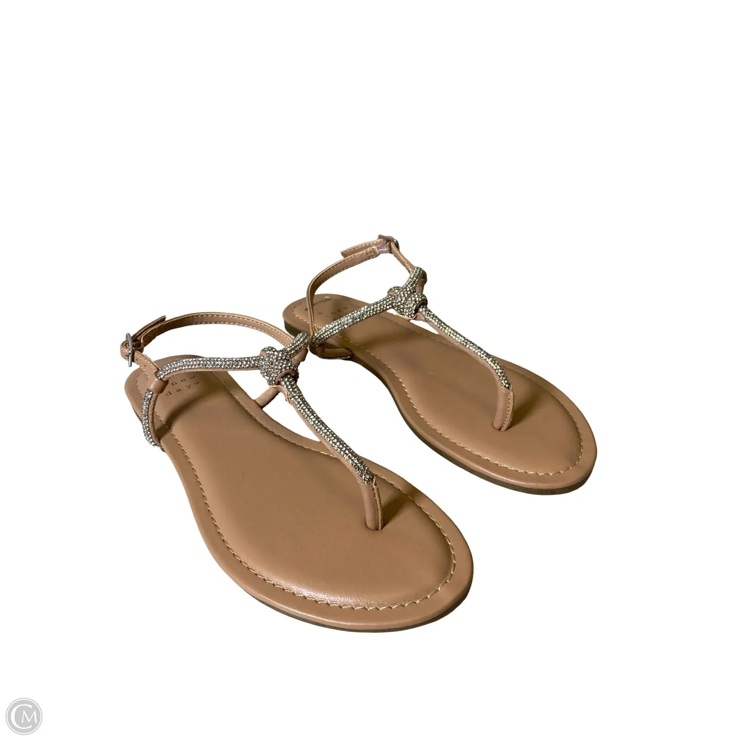 Sandals Flats By A New Day In Brown & Silver, Size: 6.5