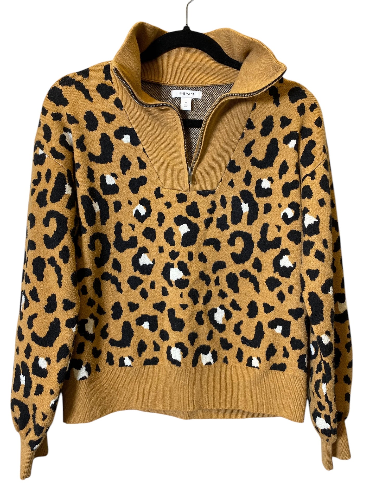 Sweater By Nine West In Animal Print, Size: M