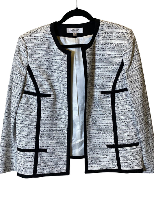 Jacket Other By Kasper In Black & White, Size: Xl