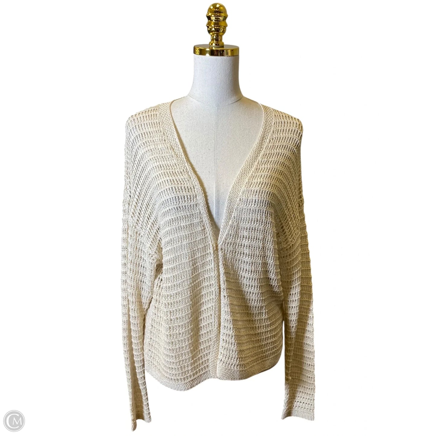 Cardigan By Max Studio In Cream, Size: S