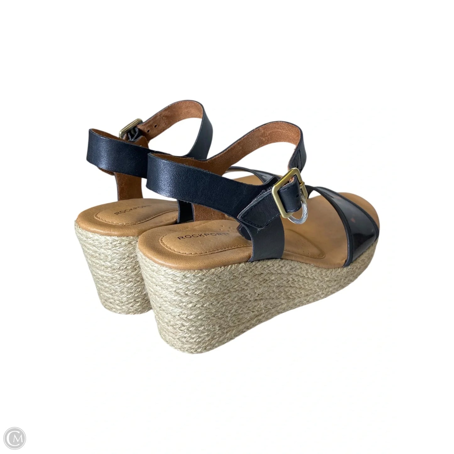 Sandals Heels Wedge By Rockport In Animal Print, Size: 6.5