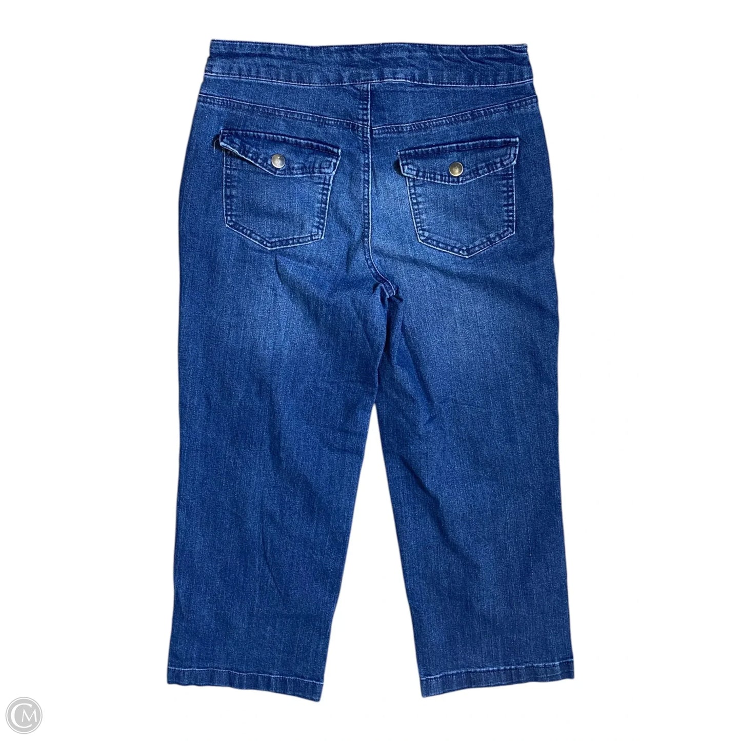 Jeans Wide Leg By D Jeans In Blue Denim, Size: 4