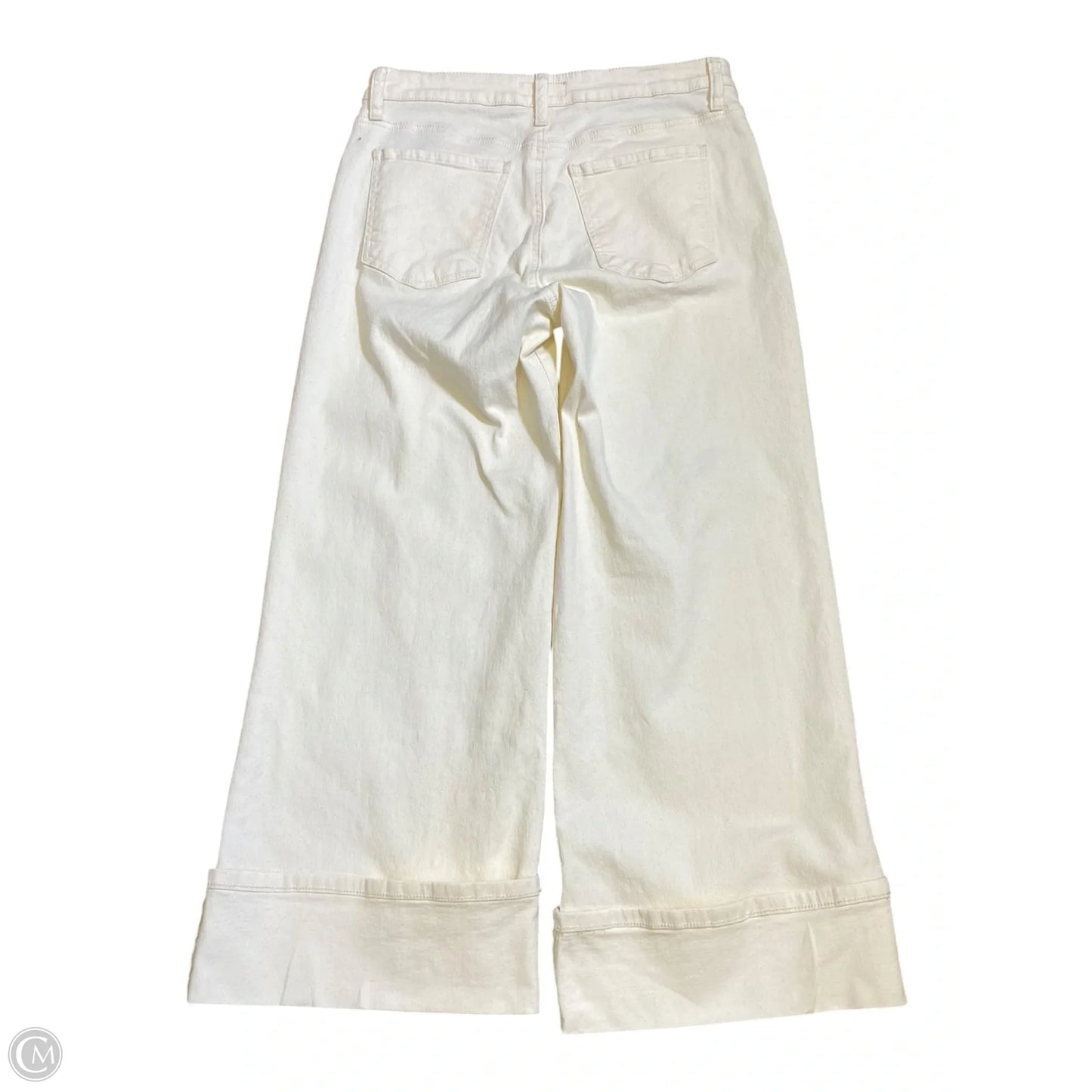Pants Wide Leg By Kut In Cream Denim, Size: 8