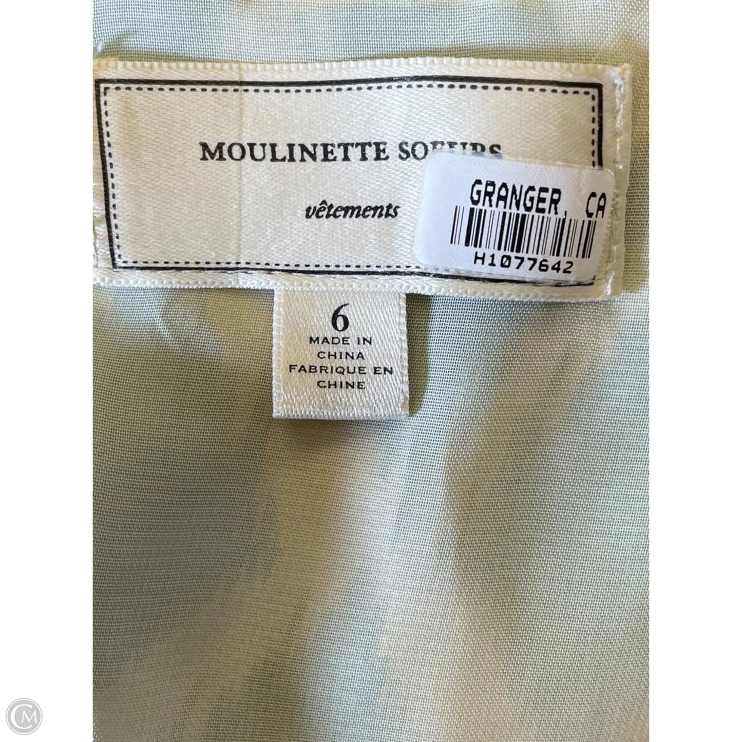 Blouse Sleeveless By Moulinette Soeurs In Aqua, Size: 6