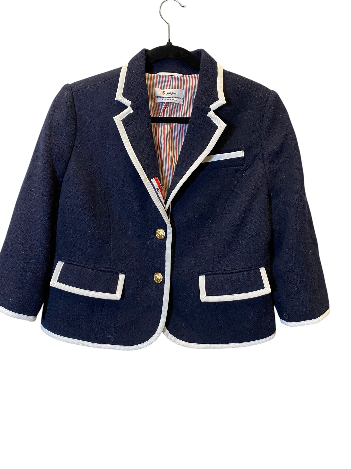 Blazer Designer By Neiman Marcus In Navy, Size: L