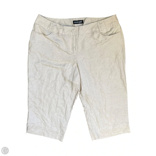 Pants Cropped By Lane Bryant In Beige, Size: 16