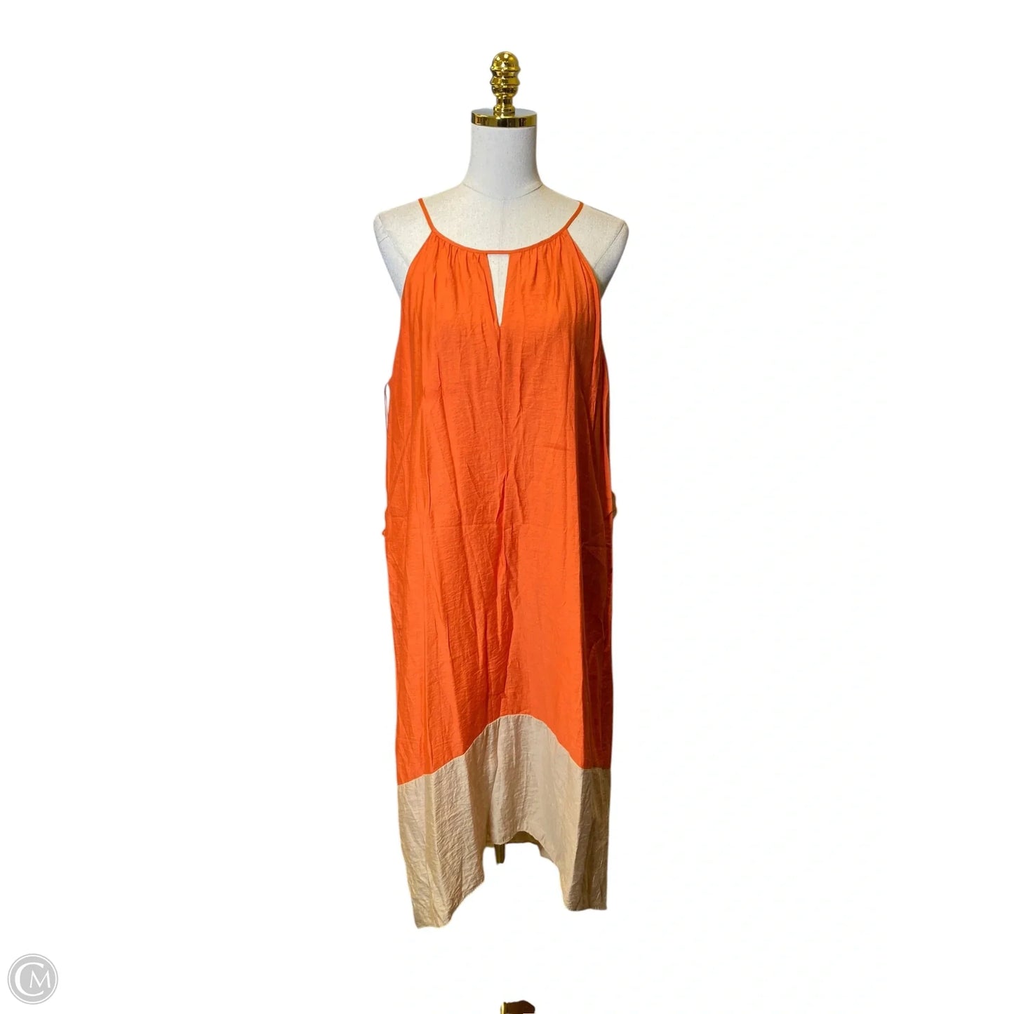 Dress Casual Maxi By Limited In Orange, Size: L
