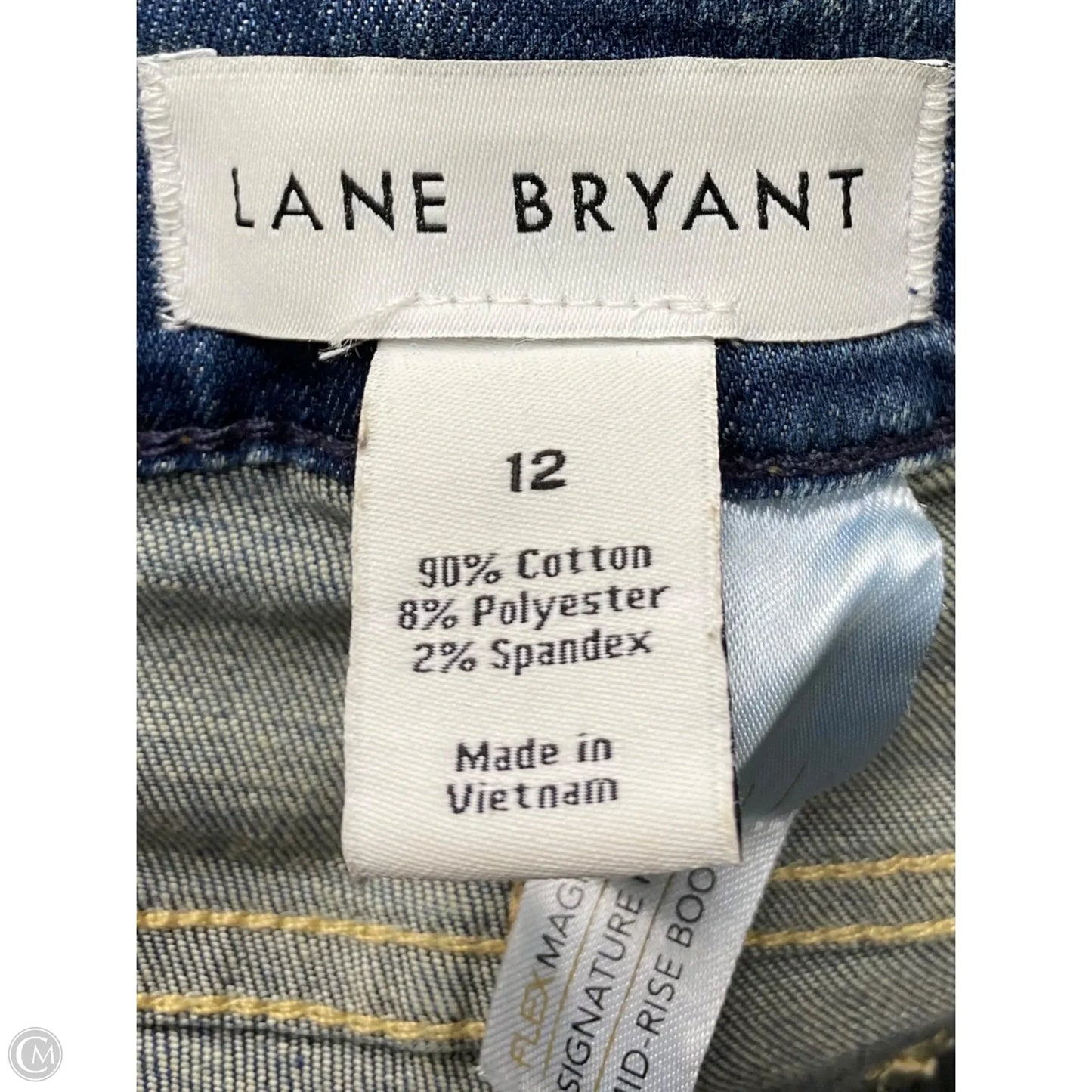 Jeans Straight By Lane Bryant In Blue Denim, Size: 12