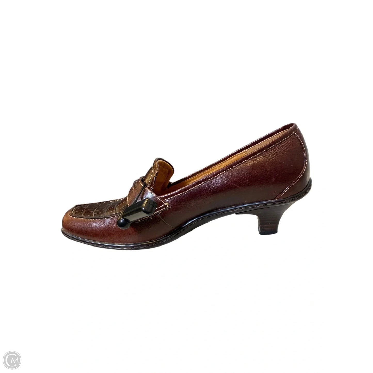 Shoes Heels Kitten By Sofft In Brown, Size: 8