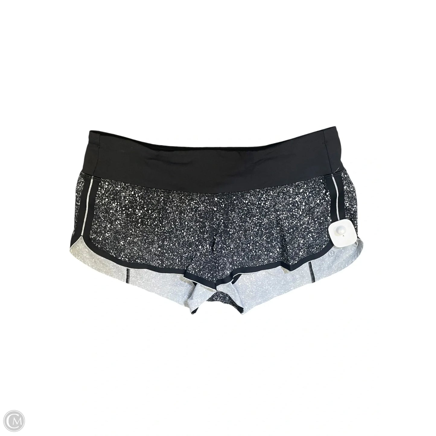 Athletic Shorts By Lululemon In Black & White, Size: 6