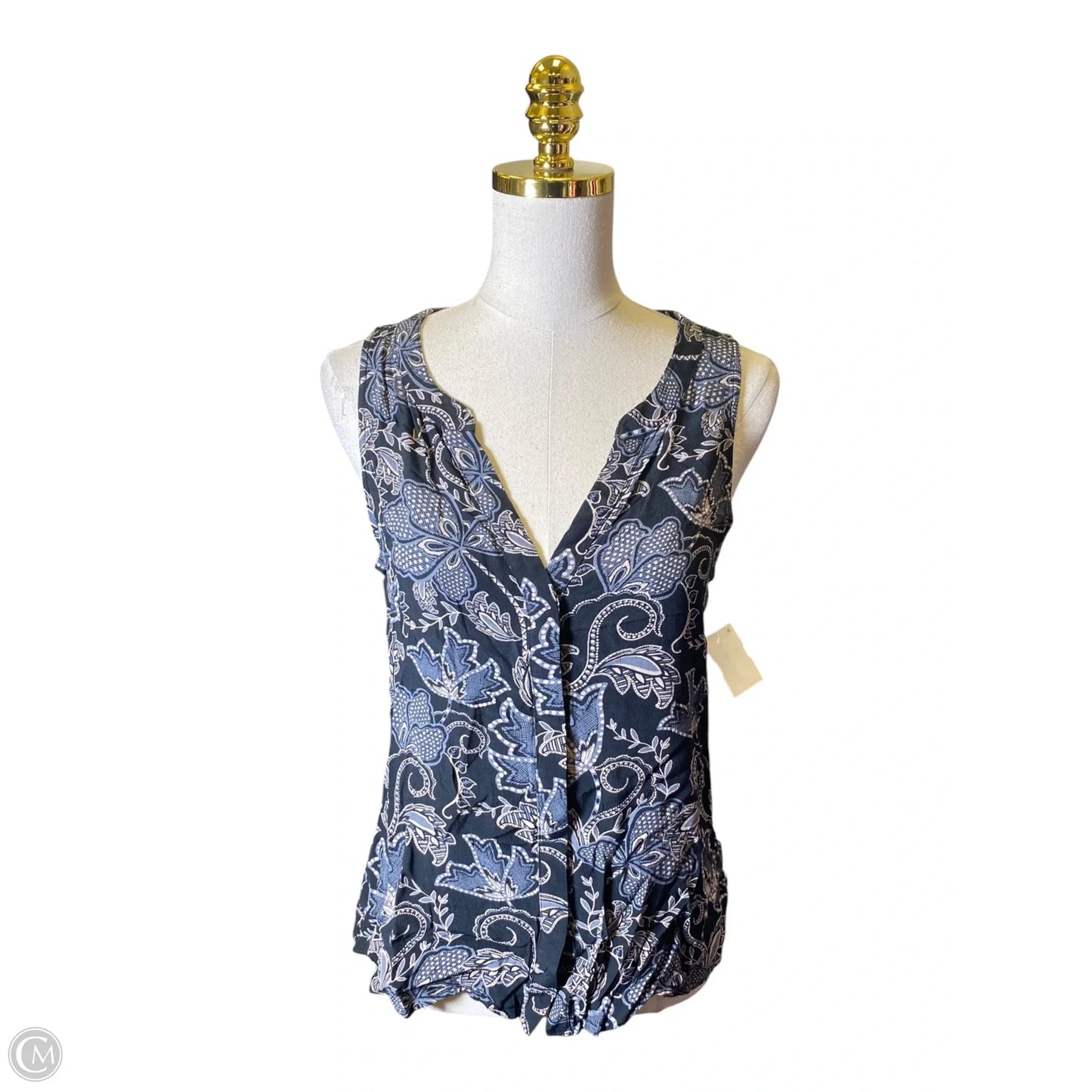 Blouse Sleeveless By Sanctuary In Black & Cream, Size: S