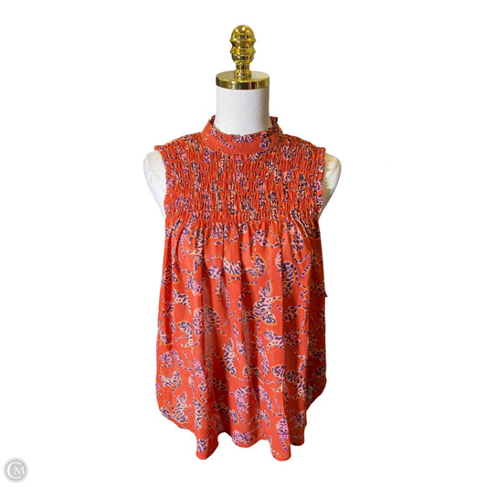 Blouse Sleeveless By Maeve In Multi-colored, Size: S