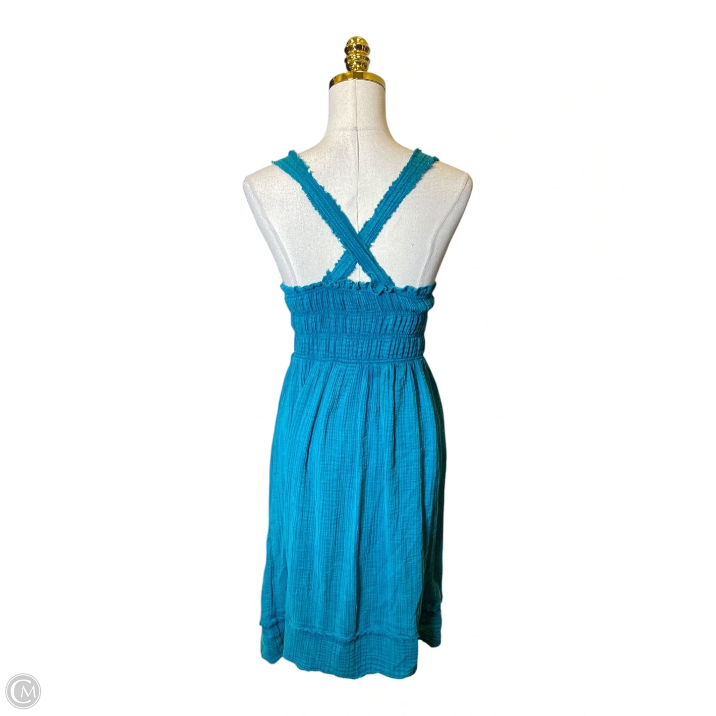 Dress Casual Maxi By Anthropologie In Teal, Size: S