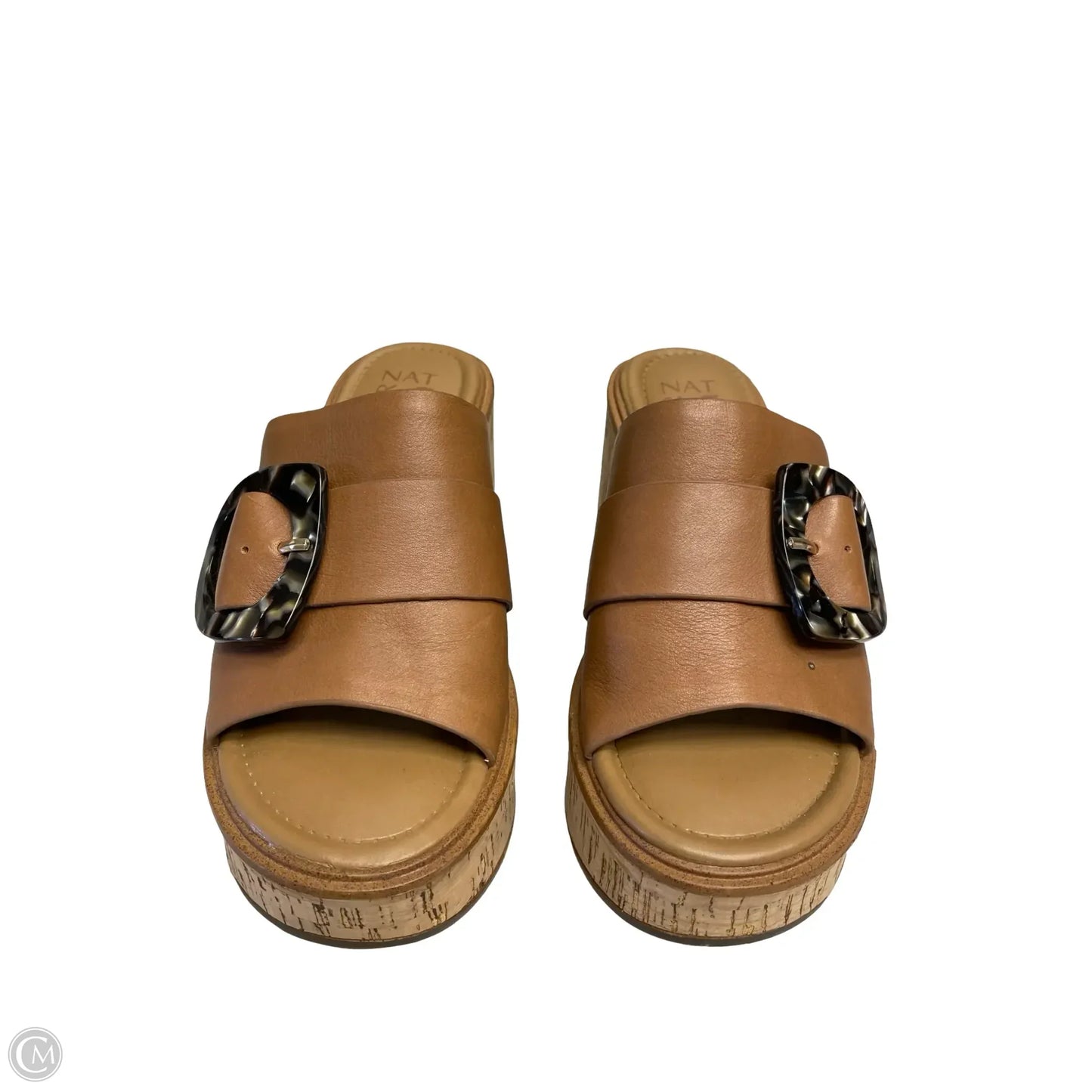 Sandals Heels Block By Naturalizer In Brown, Size: 6.5