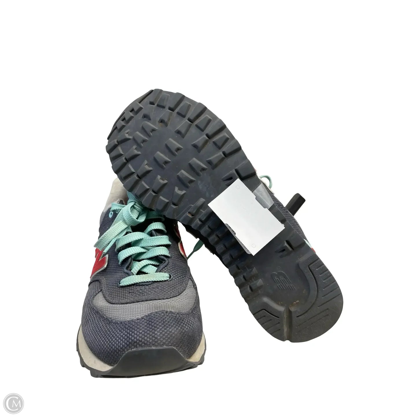 Shoes Sneakers By New Balance In Green & Grey, Size: 9