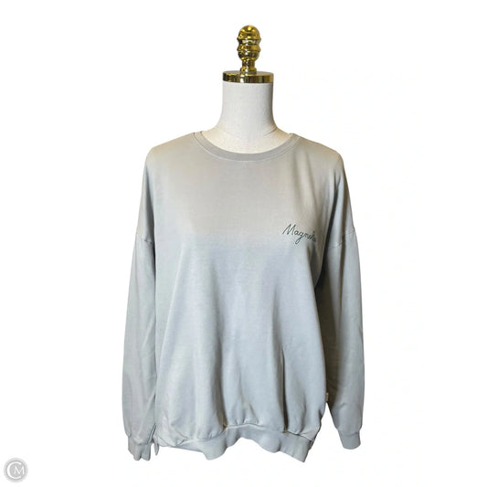 Sweatshirt Crewneck By Clothes Mentor In Grey, Size: Xs