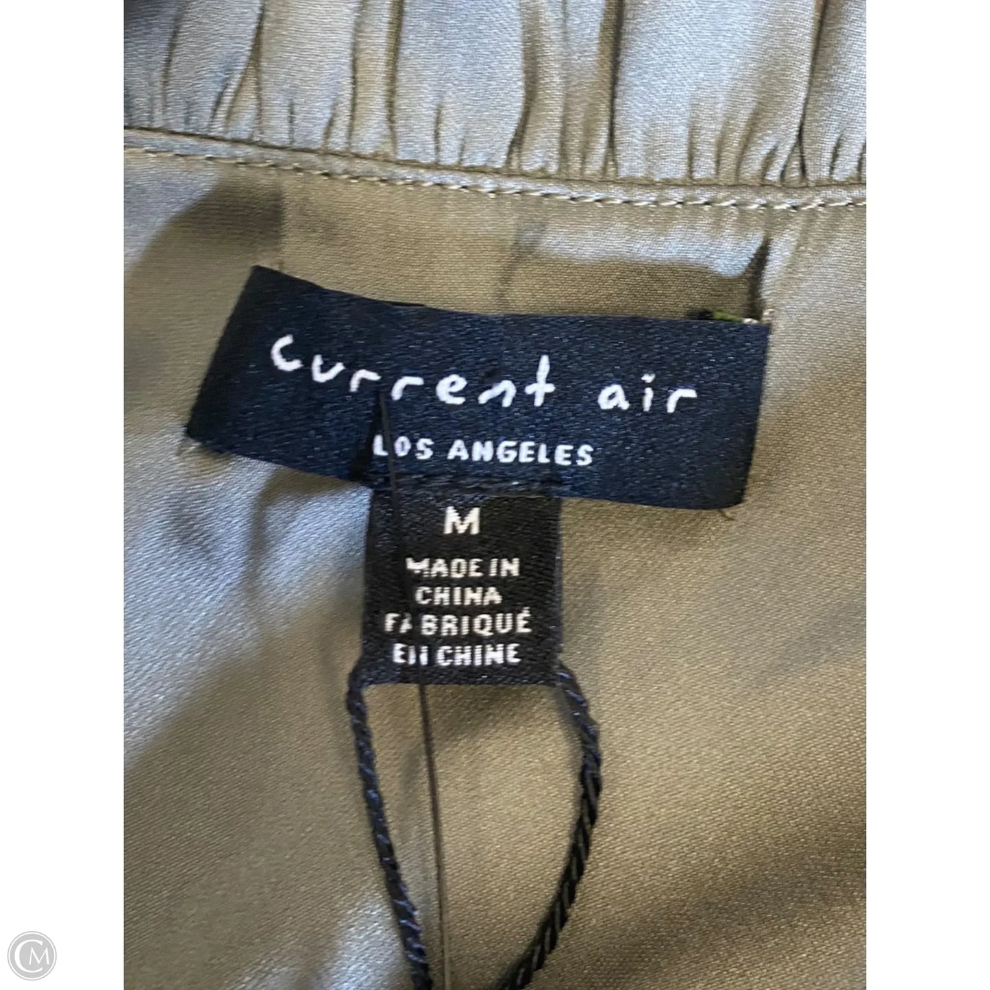 Blouse Long Sleeve By Current Air In Green, Size: M