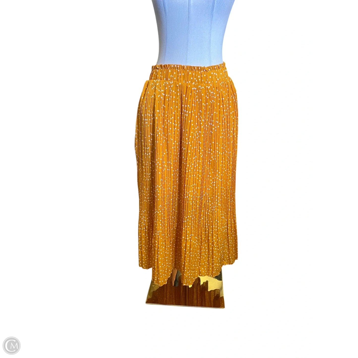 Skirt Maxi By Exlura In Orange & White, Size: 12