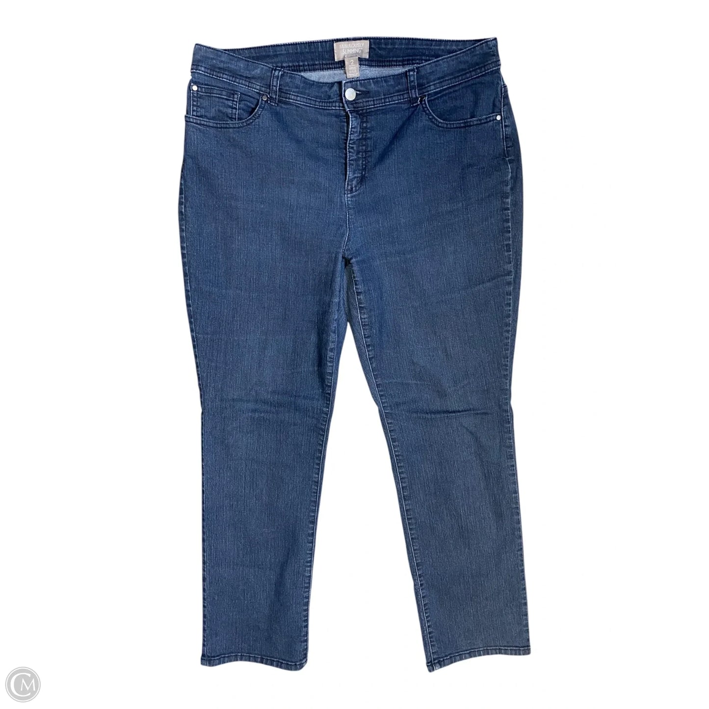 Jeans Skinny By Chicos In Blue Denim, Size: 14
