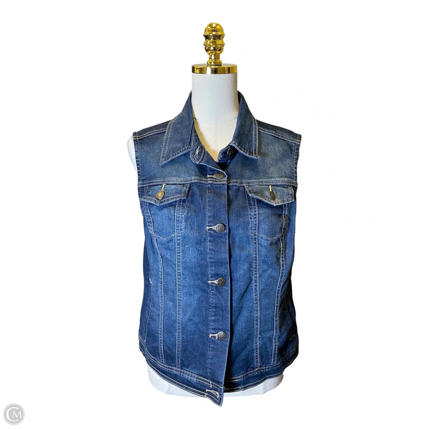 Vest Other By Westport In Blue Denim, Size: L