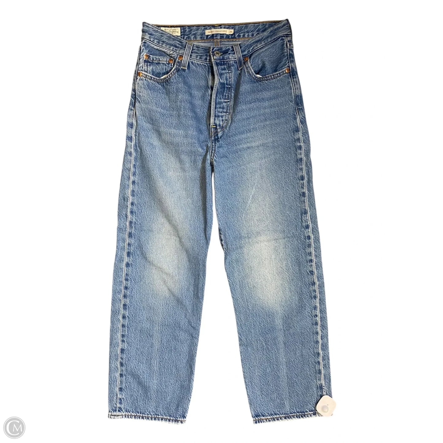 Jeans Straight By Levis In Blue Denim, Size: 2