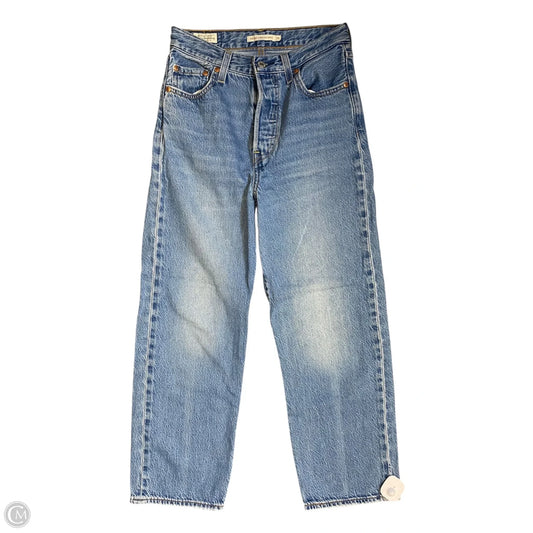 Jeans Straight By Levis In Blue Denim, Size: 2