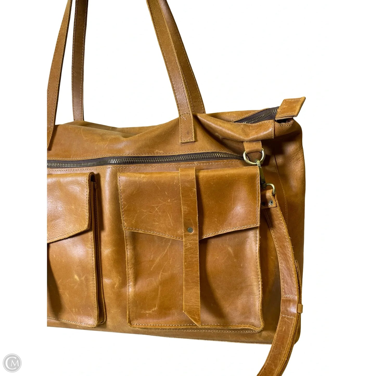 Laptop Bag Leather By RAVEN + LILY, Size: Large