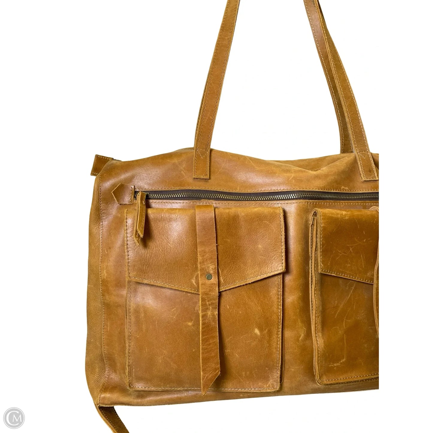 Laptop Bag Leather By RAVEN + LILY, Size: Large