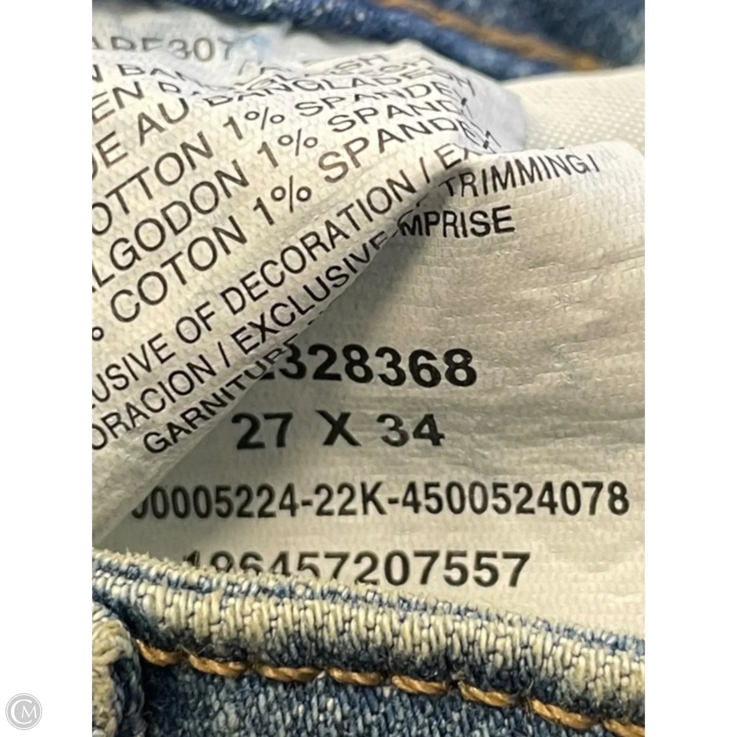 Jeans Boot Cut By Wrangler In Blue Denim, Size: 4