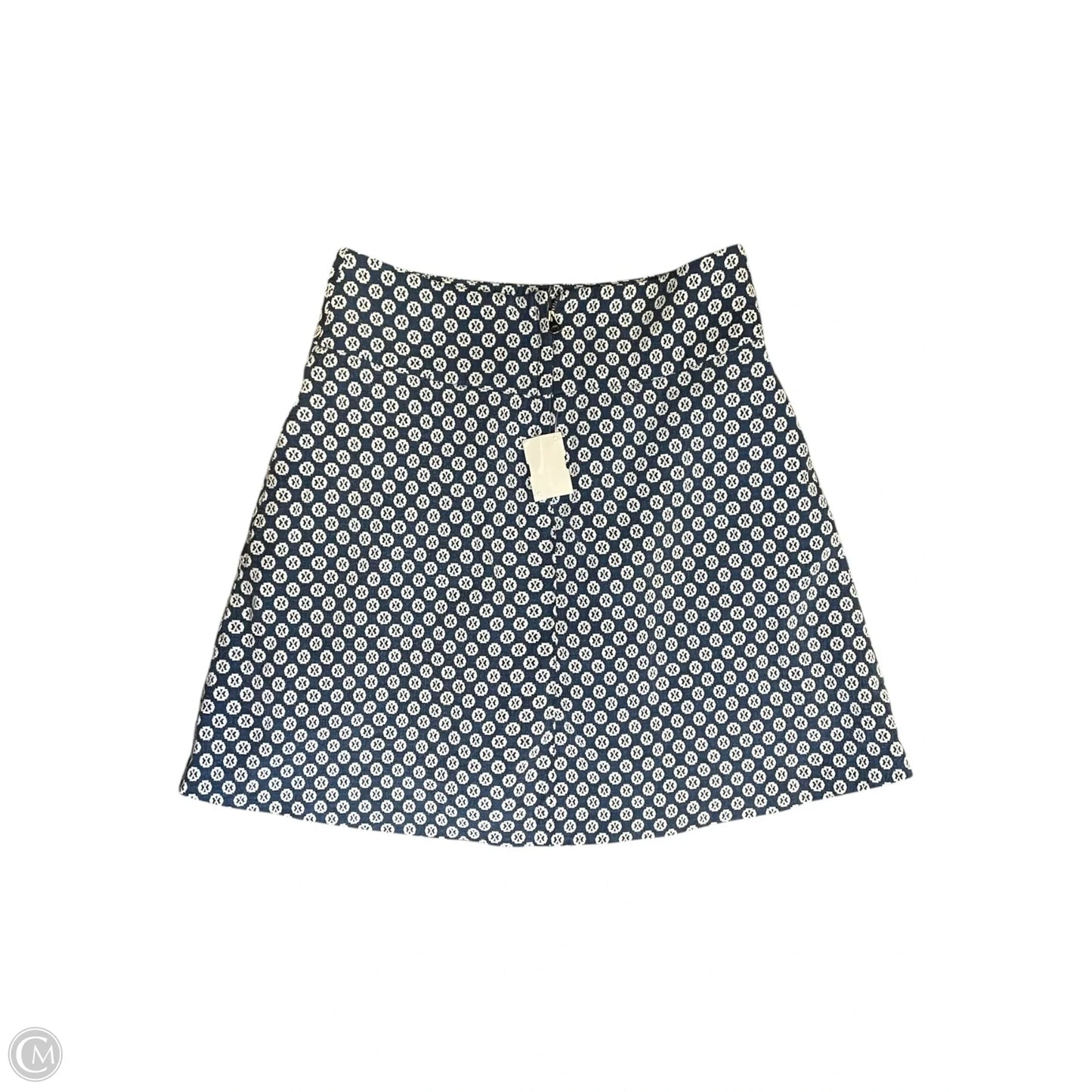 Skirt Midi By Maeve In Blue & White, Size: 6