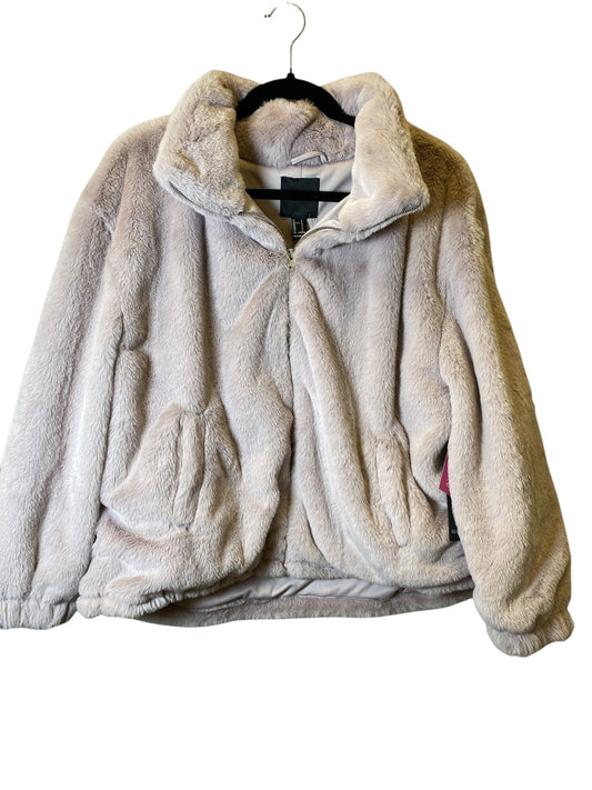 Jacket Faux Fur & Sherpa By Forever 21 In Purple, Size: L