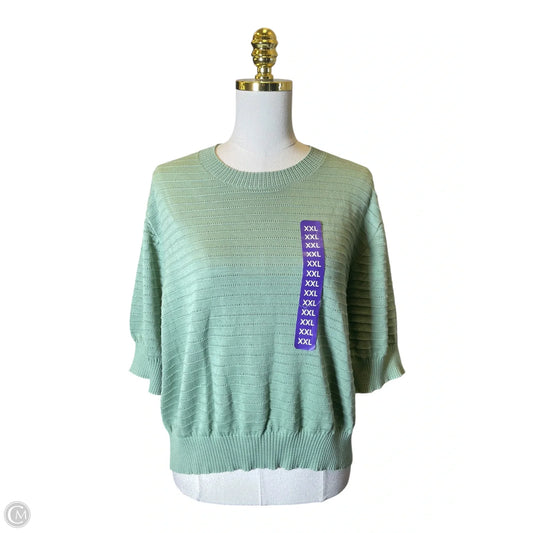 Sweater Designer By Frye In Green, Size: Xxl