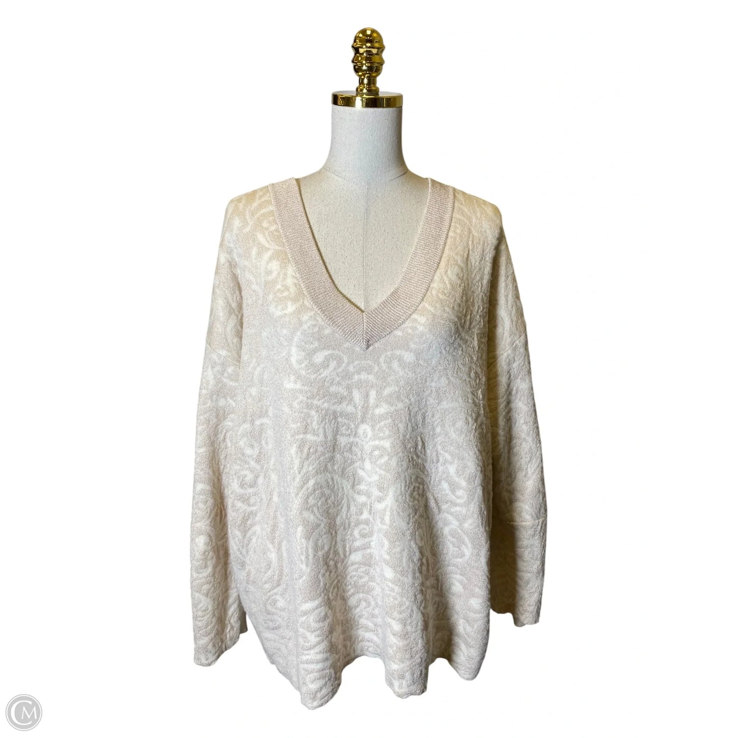 Sweater By Ann Taylor In Beige, Size: M