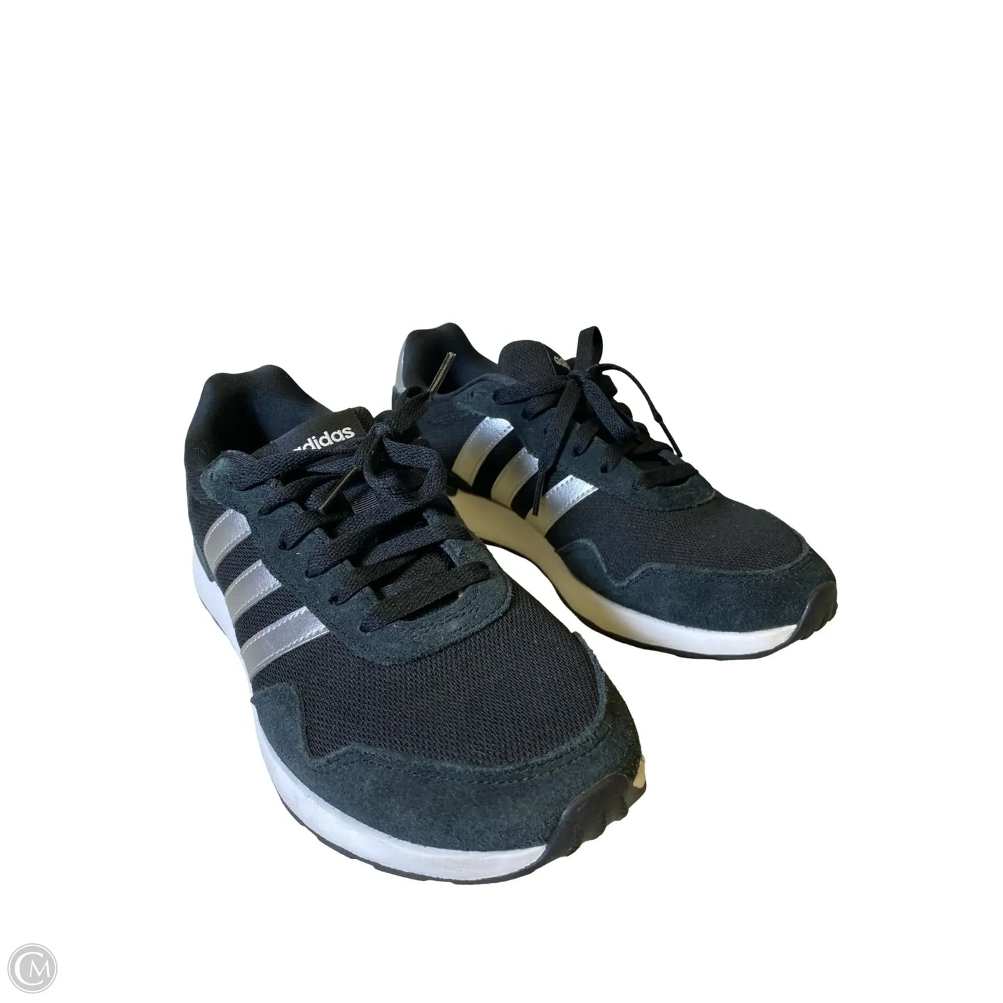 Shoes Athletic By Adidas In Black & Grey, Size: 8.5