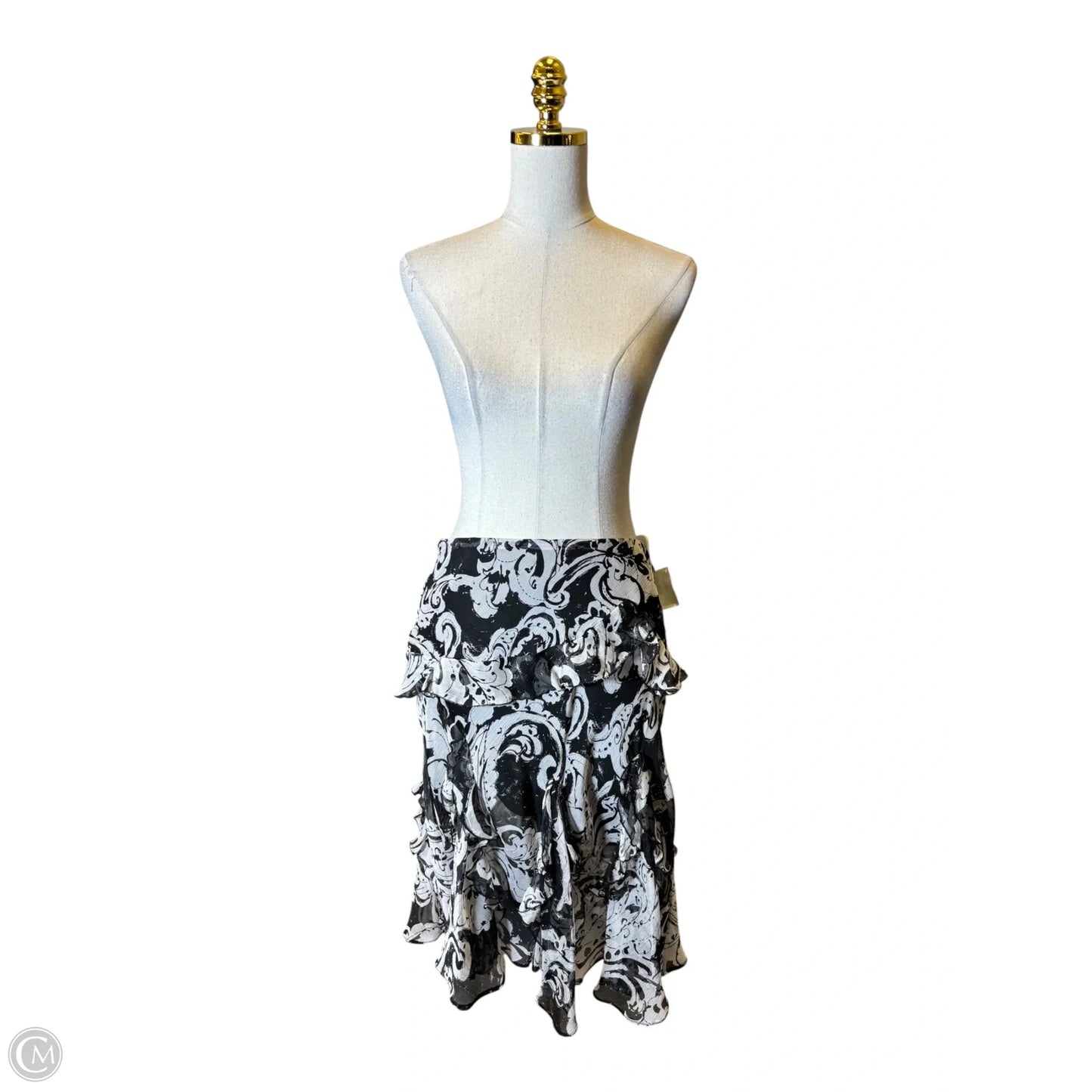 Skirt Maxi By Ralph Lauren In Black & White, Size: S