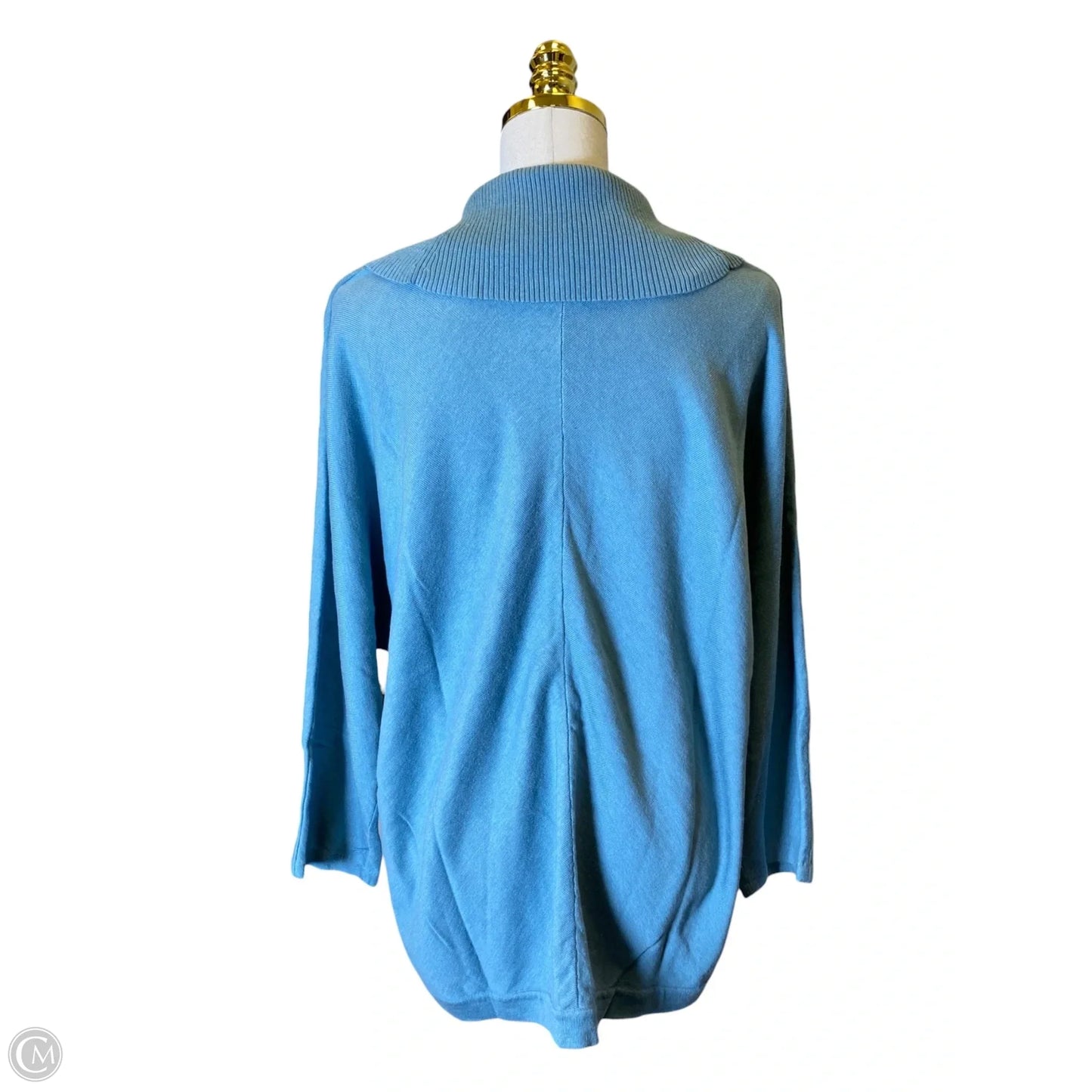 Sweatshirt Collar By Anne Klein In Blue, Size: 3x
